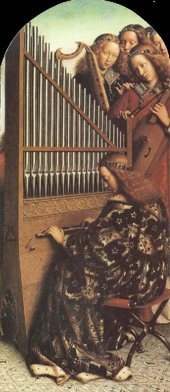 Jan Van Eyck Organ from The Ghent Altarpiece Sweden oil painting art